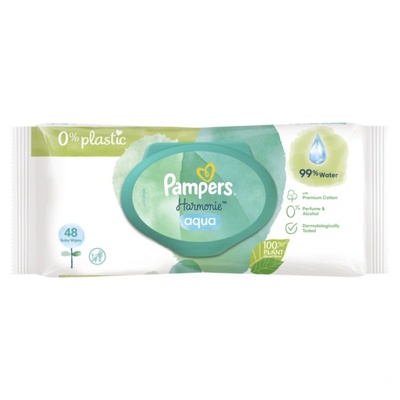 Pampers Мокри кърпички Pampers Harmonie Aqua - 48 броя