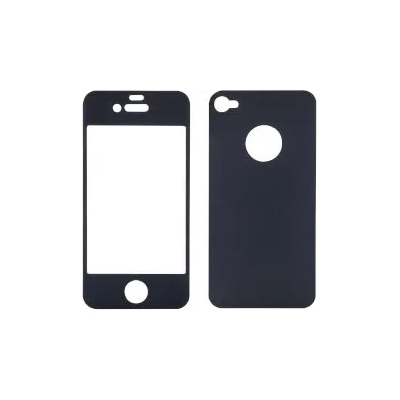 Sentio Screen Protector for iPhone 4S Metal Black 2in1