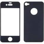 Sentio Screen Protector for iPhone 4S Metal Black 2in1