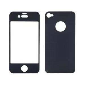Sentio Screen Protector for iPhone 4S Metal Black 2in1