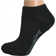 Nanosilver Členkové tenké ponožky čierne