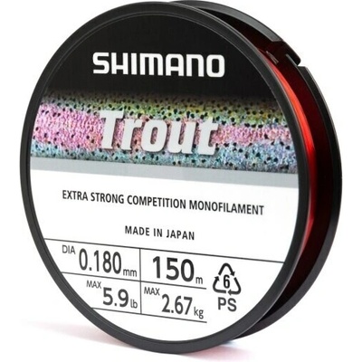 Shimano Mainline Line Trout Competition Red 150m 0,18mm 2,67kg