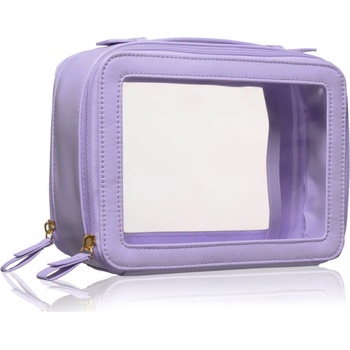 BrushArt Accessories Transparent make-up case козметично куфарче Lilac