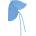 Huttelihut Детска шапка Huttelihut Kid's Summer Hat Ears Muslin Hat - Della Robbia Blue - размер 52 cm (904-5931-0315)