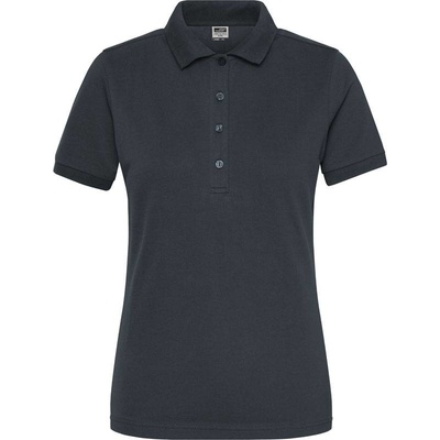 James & Nicholson JN 1805 Dámske prac. polo z bio bavlny sivá carbon