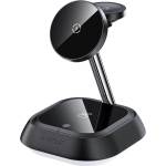 ACEFAST 3-in-1 Inductive Wireless Charging Station 15W - тройна поставка (пад) за безжично зареждане за iPhone с Magsafe, Apple Watch и AirPods (черен)