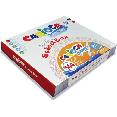 Fixy CARIOCA dětské Baby 2+, 144 ks školní box