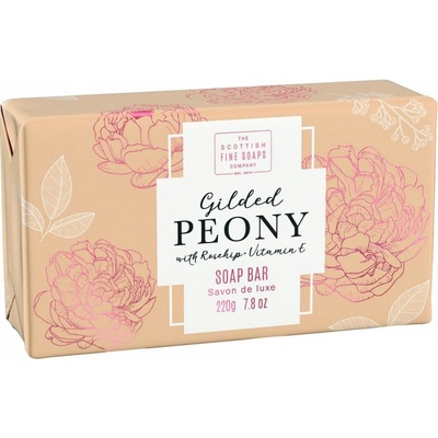 Scottish Fine Soaps luxusní tuhé mýdlo Gilded Peony 220 g