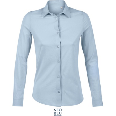Neoblu 3199 BALTHAZAR WOMEN / Дамска риза с дълъг ръкав - нежно синя XL (243199l7104)