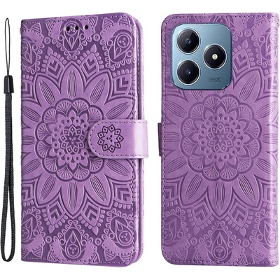 Sunflower knížkové pouzdro na Realme Note 60 - fialové – Zboží Živě