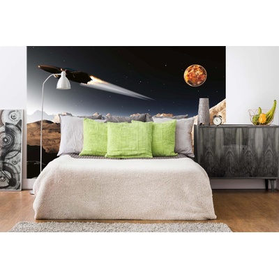 DIMEX ART Самозалепваща се флизелинова фототапета футуристичен космически кораб 375 x 250 см