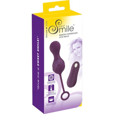Smile RC Milostné guličky - nabíjateľné vibračné vajíčko fialové