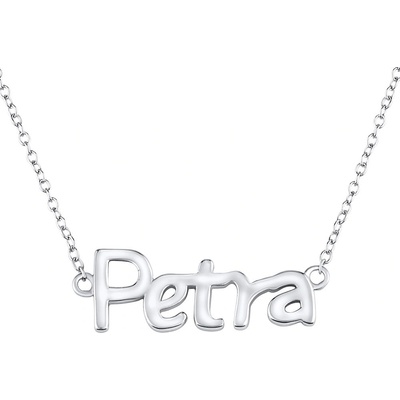 SILVEGO Stříbrný řetízek se jménem Petra JJJ1859-PET