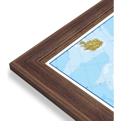 Maps International Evropa - nástěnná politická mapa 136 x 100 cm Varianta: mapa v dřevěném rámu, Provedení: Volta