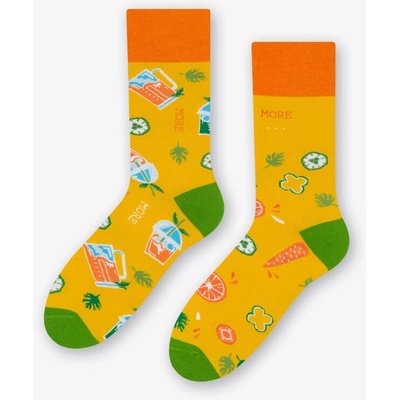 Dámske nerovnaké ponožky Juice žltá