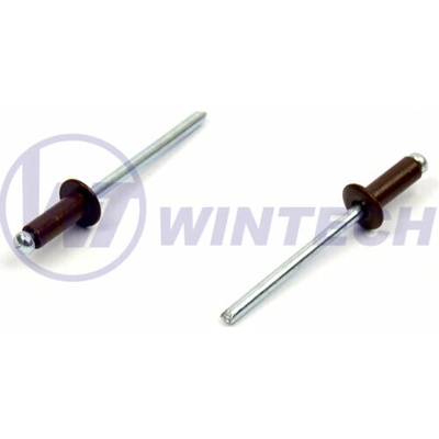 Nýt DIN 7337 Al/st 4,0 x 12 RAL 8017 Balení: 500 ks KEJSB40012D4K