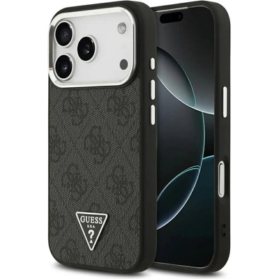 GUESS Калъф Guess 4G Triangle Logo MagSafe за iPhone 17 Pro - черен