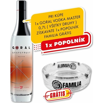 Goral Master Grapefruit 40% 0,7 l (čistá fľaša)