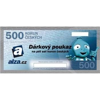 Elektronický dárkový poukaz Alza.cz na nákup zboží v hodnotě 500 Kč