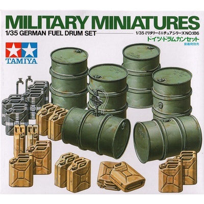 Tamiya Military Miniatures German Fuel Drum Set 1:35