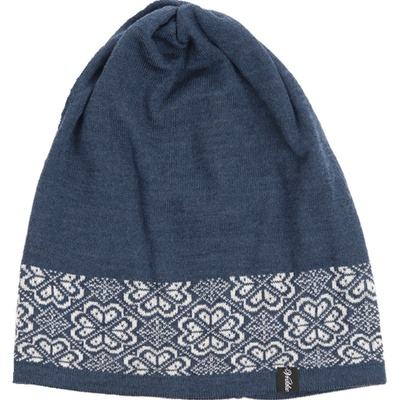 Vrikke BRIKSDAL se vzorem vafle 100% merino vlna modrá