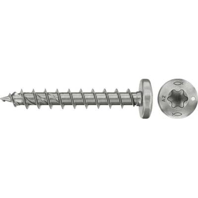 Fischer 574147 skrutky do drevotriesky 4 mm 30 mm TX Nerezová oceľ 200 ks