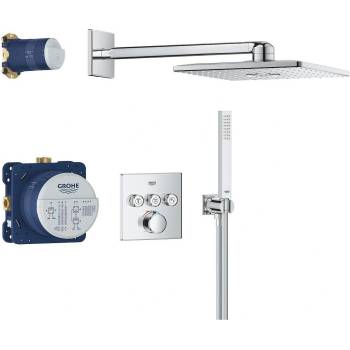 GROHE SmartControl Concealed shower system with Rainshower SmartActive 310 Cube (34873000)