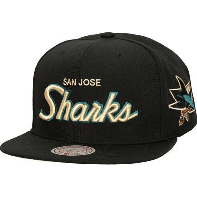 Mitchell & Ness San Jose Sharks NHL Cream Script Snapback