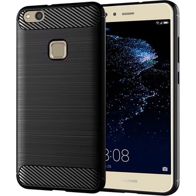 Techsuit Carbon Silicone puzdro pre Huawei P10 Lite – čierne KF231510