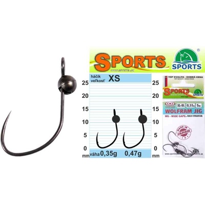 Vanfook Wolfram JIG WG bez protihrotu vel.XS 0,47g 5 ks