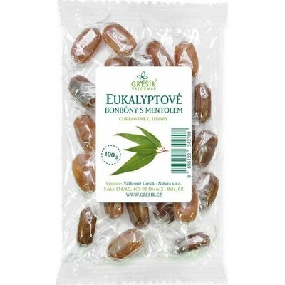 Grešík Eukalyptové bonbóny s mentolem 100 g