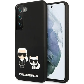 KARL LAGERFELD Луксозен Калъф за SAMSUNG S22 Plus, KARL LAGERFELD Silicone Case, Черен (KLHCS22MSSKCK)