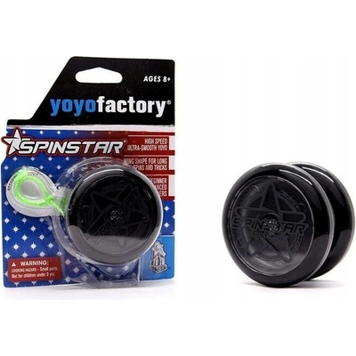 Yoyofactory SpinStar plastové začátečnické yoyo na triky Černá