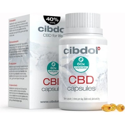 Cibdol CBD softgels kapsle 40% 4000 mg 60 ks
