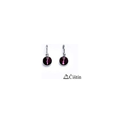Čištín dětské 281620245 kolečka se Swarovski krystalem Ametyst NK 1336