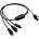 Roline Cable USB2.0 A-3xMicro B, M/M, 0.8m, 11.02. 8306 (11.02.8306)