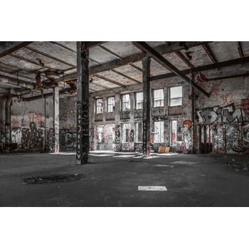 DIMEX ART s. r. o Флизелинов фототапет изоставен склад 375 x 250 см