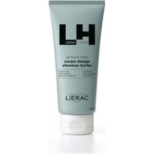 LIERAC Душ - гел 3 в 1, Lierac Homme Men' s 3-in-1 Shower Gel for Face Body Hair & Beard 200ml