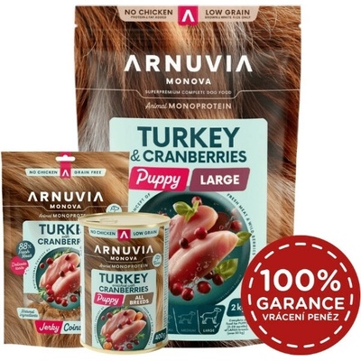 Arnuvia Monova Puppy Large Turkey & Cranberries 2 kg