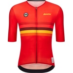 Santini Фланелка с къс ръкав за колоездене Santini UCI World Champion Jersey Cycling jersey - Spain (056-3881-0712)