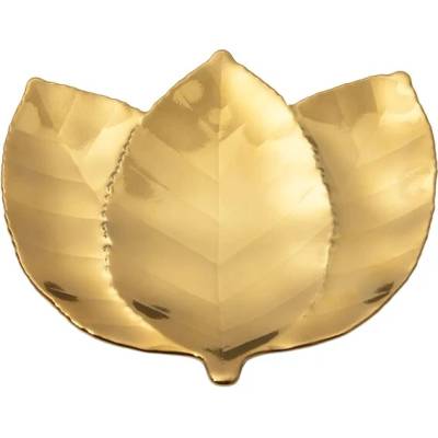 Costa Nova MISKA OAK LEAF BOTANICA zlatá 18 x 16 cm