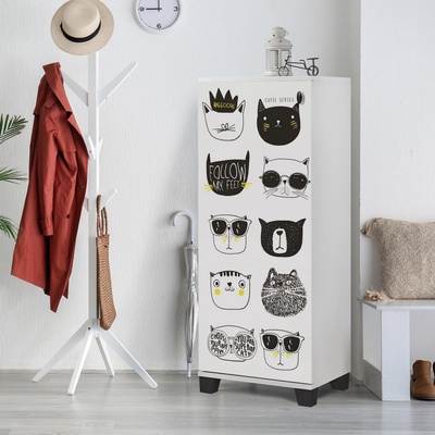 Hanah Home Filinta Cats 50x127 cm biely