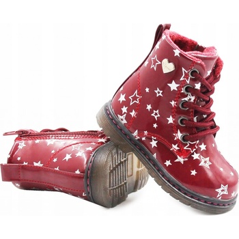 Wojtylko kotníkové boty dětské 1Z23007 dětské zimní boty červená