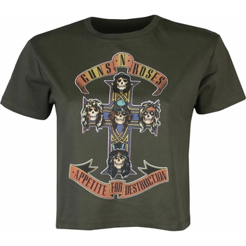 Image 1 of ROCK OFF дамска тениска (топ) Guns N Roses Appetite For Destruction - ЗЕЛЕН - ROCK OFF - GNRCT01LGR