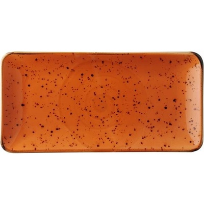 FINE DINE Obdĺžnikový tanier 300x150 mm, oranžový Earth Colours Dahlia