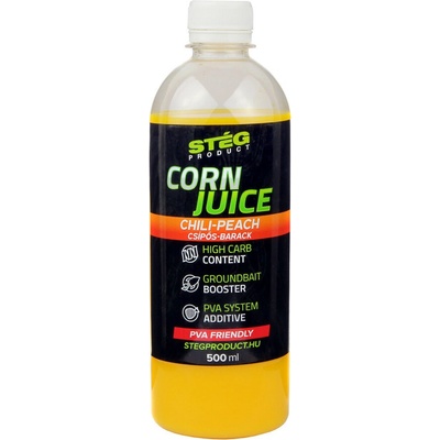 Stég Posilňovač Corn Juice Chilli-Peach 500 ml