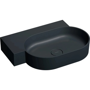 Omnires Ovo M+ 64x44 cm left matt black lava (OVO645UWLBLV)