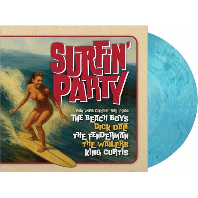 Various - Surfin' Party Clear Blue Vinyl LP