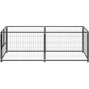 Vidaxl Koterec pre psa čierny 200 x 100 x 70 cm oceľový
