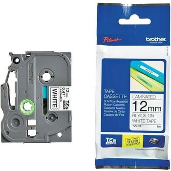 Image 1 of Brother Лента TZЕ231, черен печат върху бяла лента, 12 mm (TZE231)